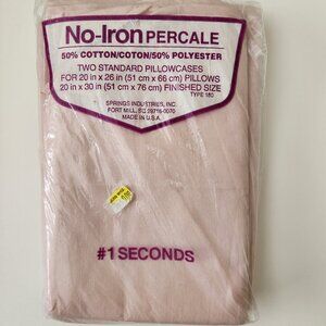 Percale Pillow Cases *#1 SECONDS* AS IS